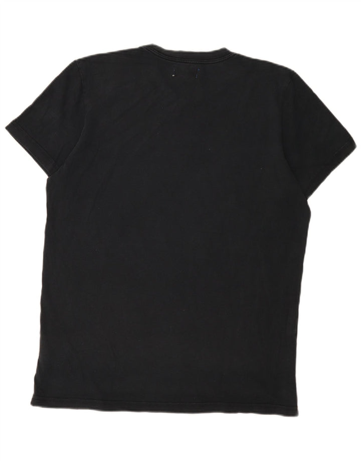 Adidas - Camiseta gráfica para hombre, talla mediana, algodón negro