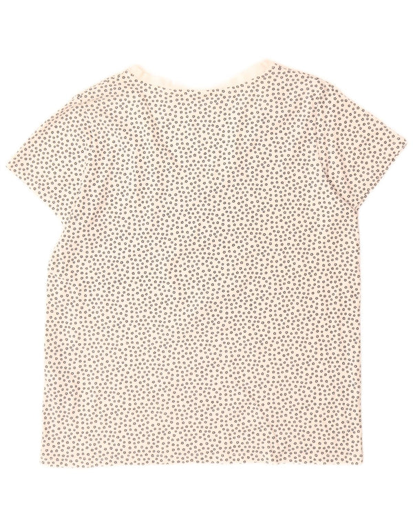 Levi's Camiseta para mujer Top UK 46 Large White Spotted Cotton