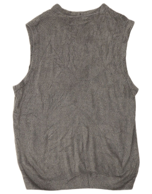 Dockers Camiseta sin mangas para hombre, talla grande, acrílico moteado gris