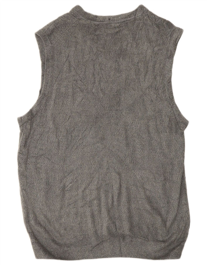 Dockers Camiseta sin mangas para hombre, talla grande, acrílico moteado gris