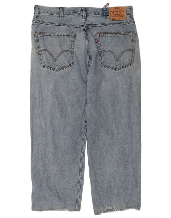 Levi's Jeans recortados de corte relajado y desgastados 550 para hombre W38 L26 Algodón azul