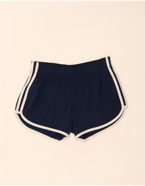 Adidas - Pantalones cortos deportivos para correr para mujer, ajuste relajado, Reino Unido 4 XS, color azul marino