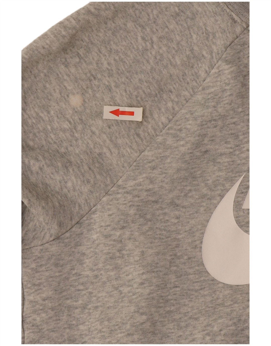 Nike - Sudadera de gran tamaño con gráfico para mujer, talla 10, algodón gris pequeño