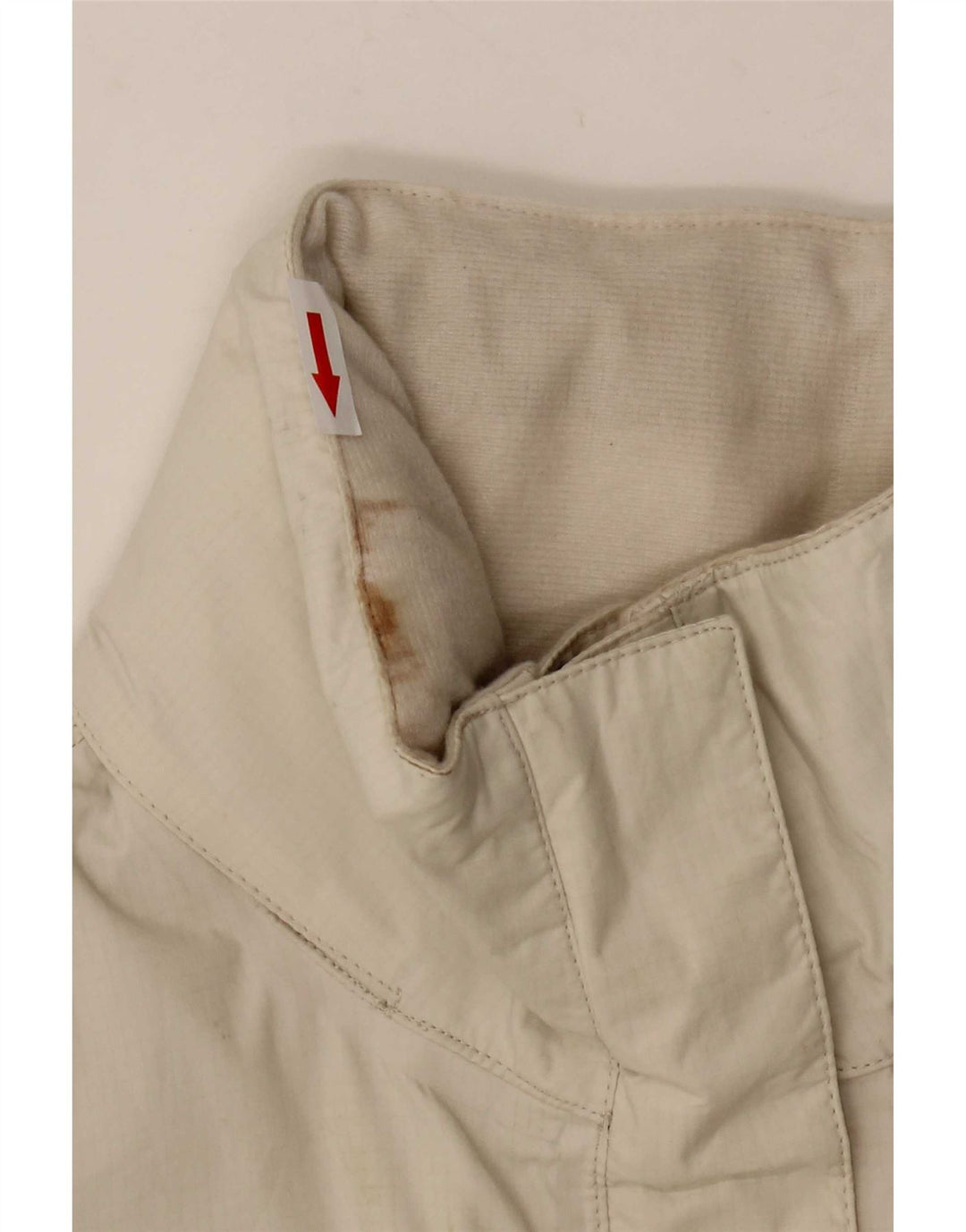 The North Face Chaqueta impermeable con capucha para mujer UK 40 Medium White Nylon