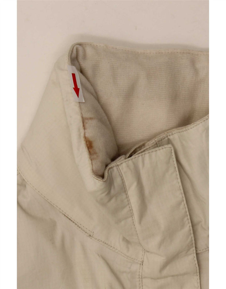 The North Face Chaqueta impermeable con capucha para mujer UK 40 Medium White Nylon