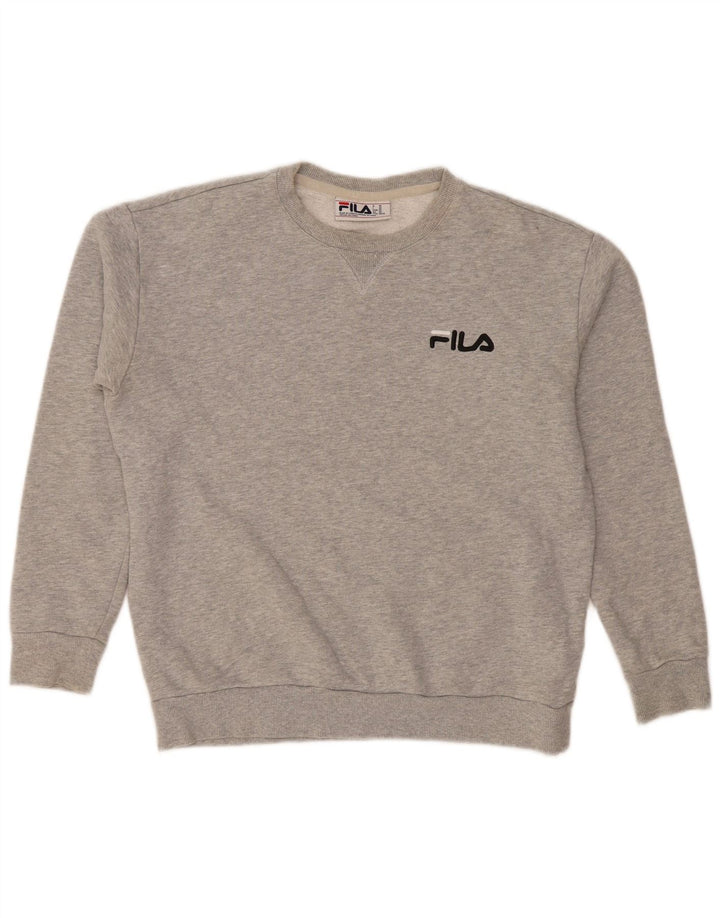 FILA - Sudadera holgada para hombre, talla XS, algodón gris