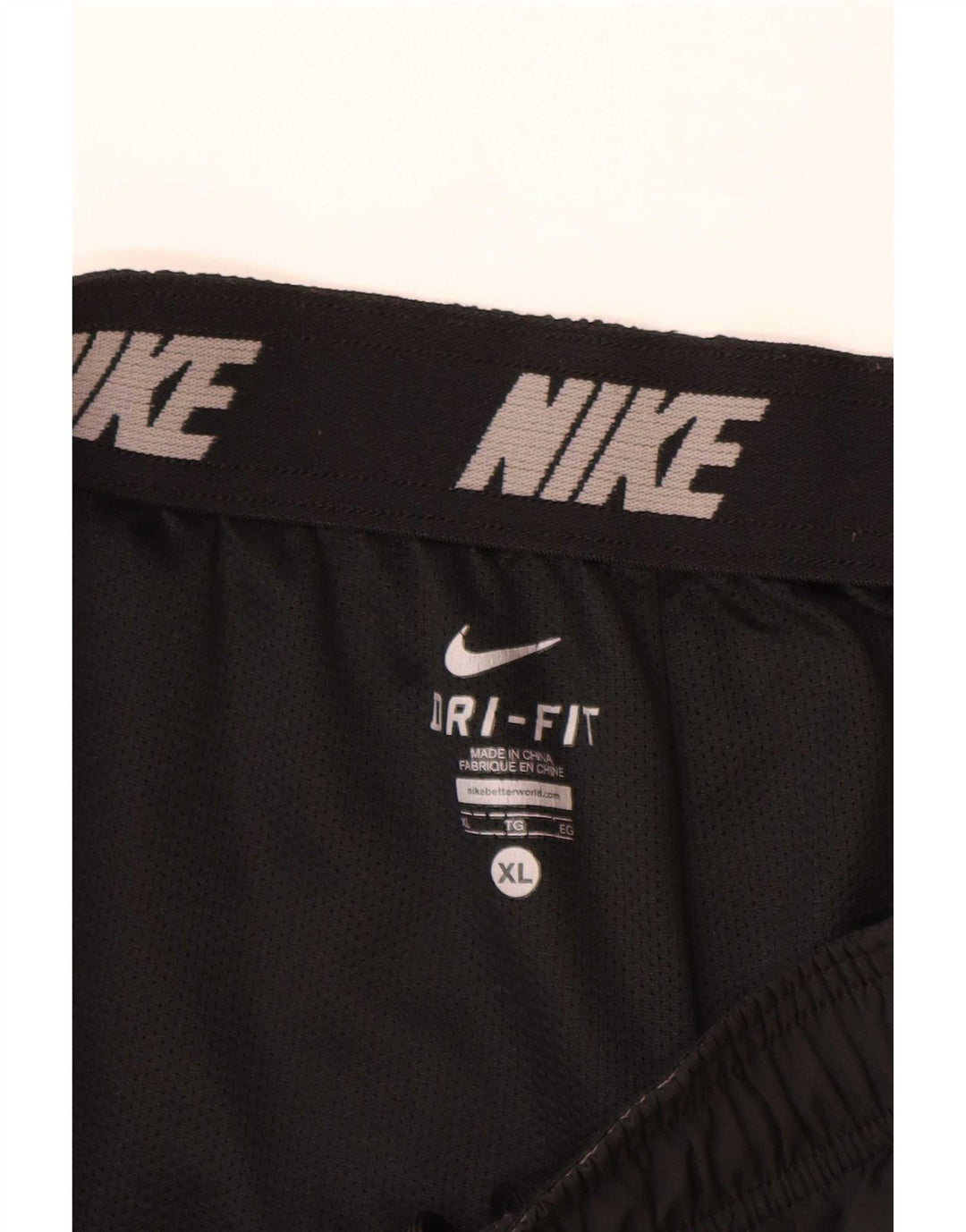Nike Pantalones cortos deportivos Dri Fit para hombre XL Poliéster negro