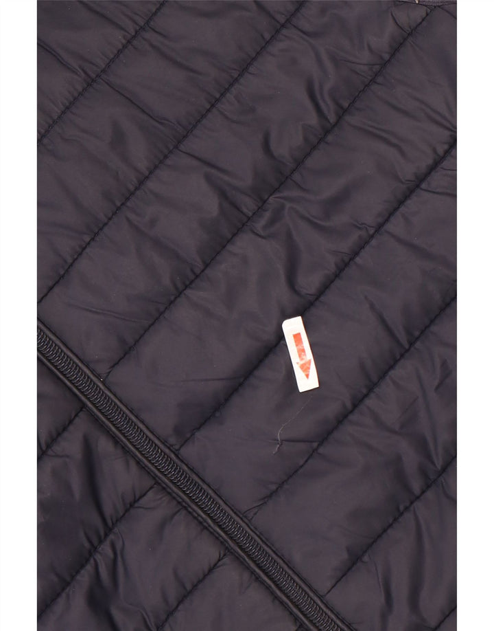 Zara Mens Chaleco Acolchado Reino Unido 40 Grande Azul Marino Poliéster