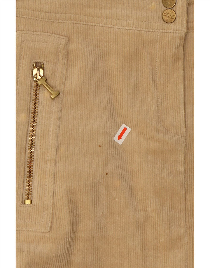Iceberg Minifalda De Pana Mujer W28 Algodón Beige Medio