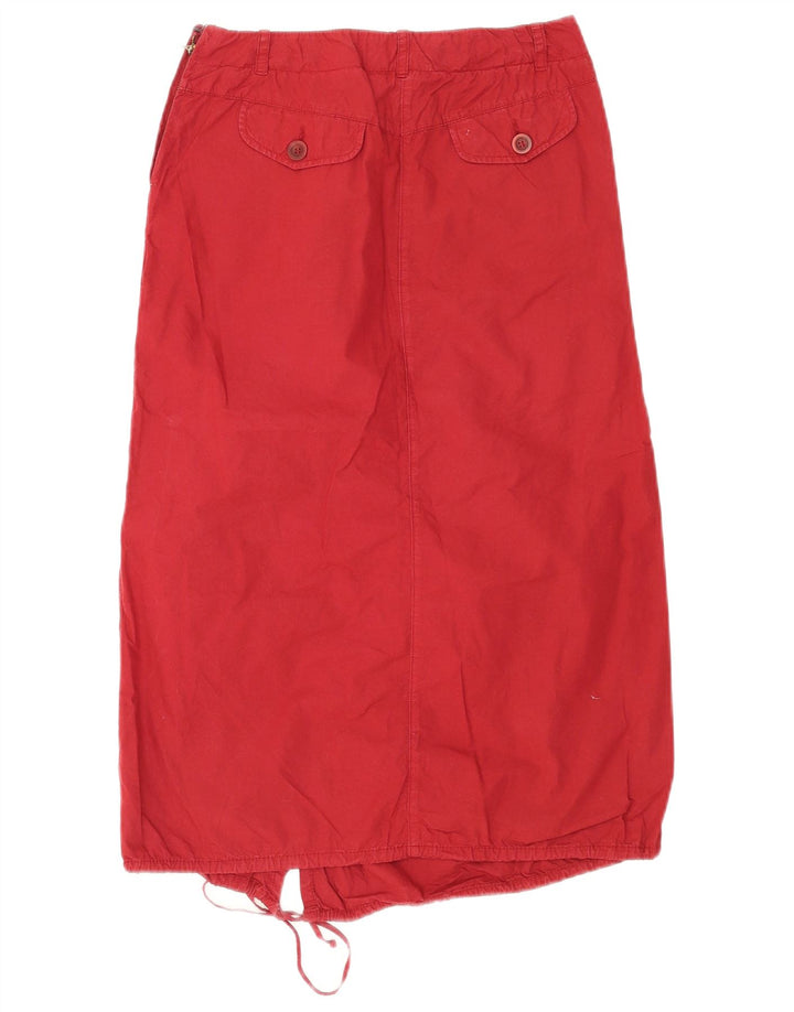 Max & Co. Falda midi para mujer UK 6 Small W26 Algodón rojo