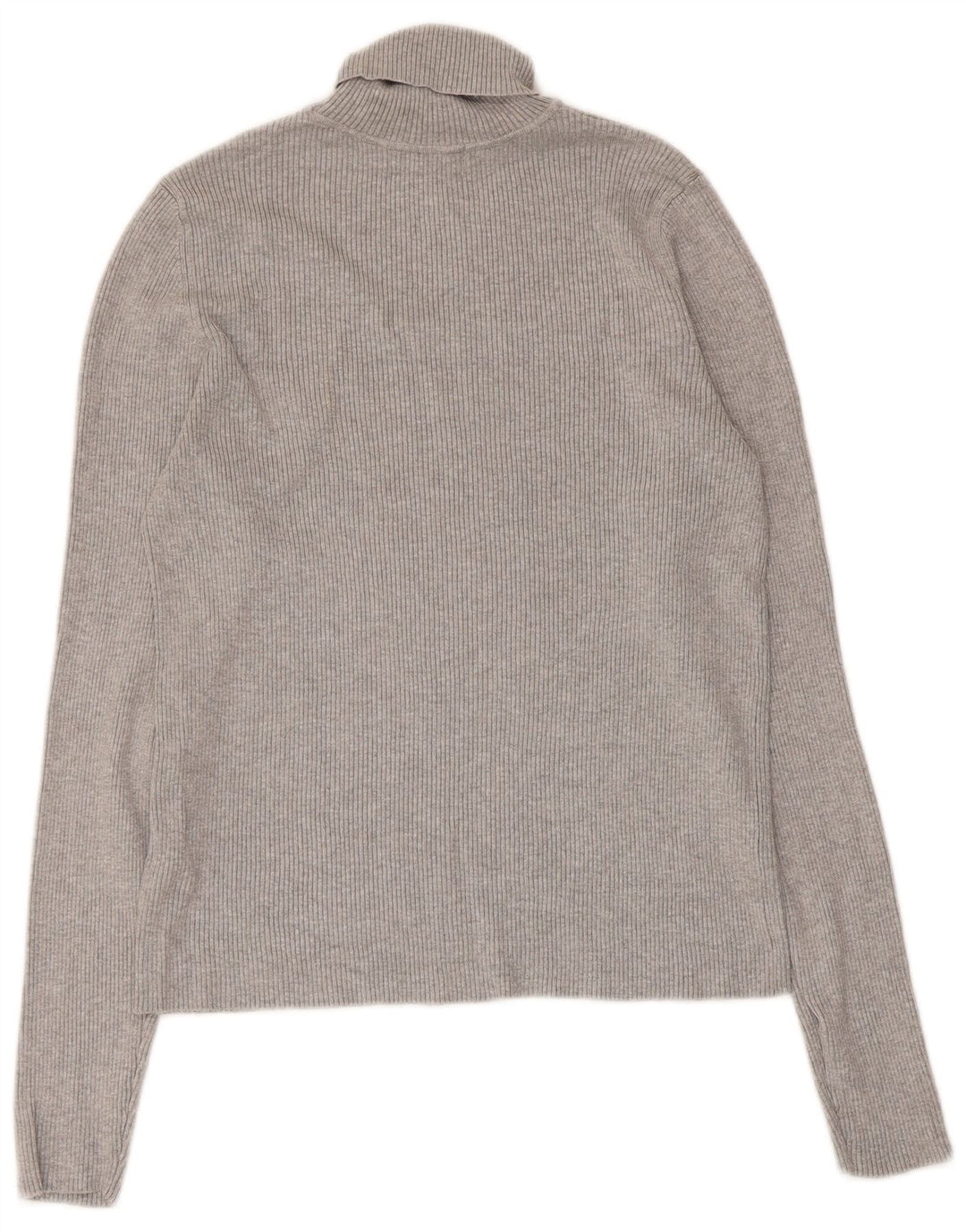 Marks & Spencer Suéter tipo jersey con cuello vuelto para mujer UK 44 Viscosa gris medio