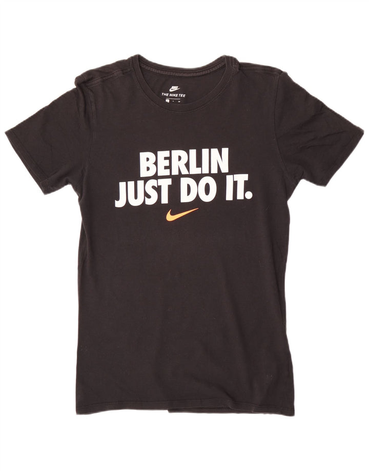 Nike - Camiseta gráfica para hombre, talla pequeña, color negro