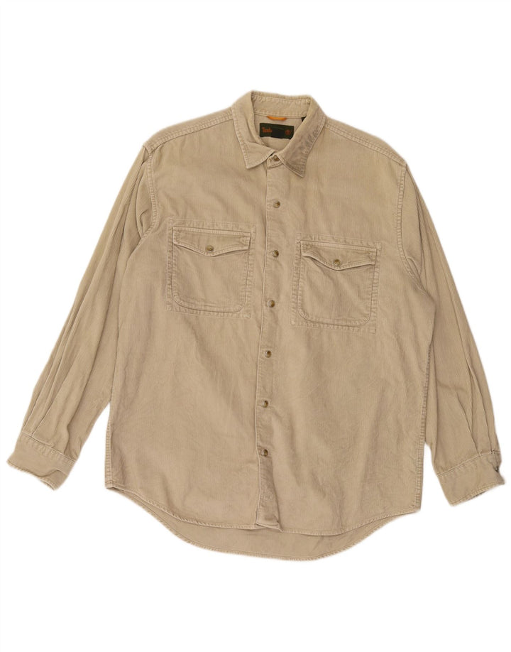 TIMBERLAND Camisa De Pana Para Hombre Algodón Beige Medio