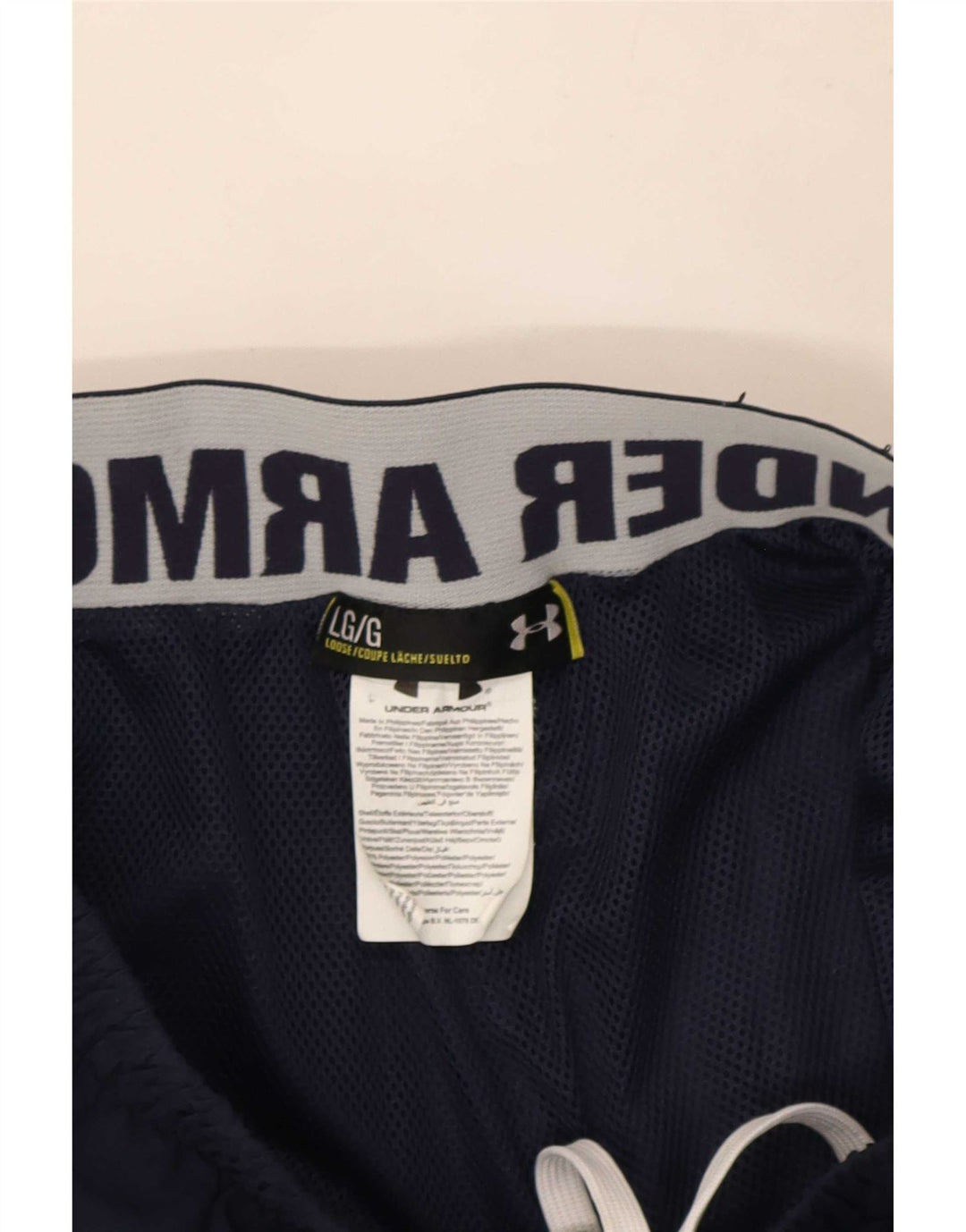 Under Armour Hombre Pantalones De Chándal Gráfico Grande Poliéster Azul Marino