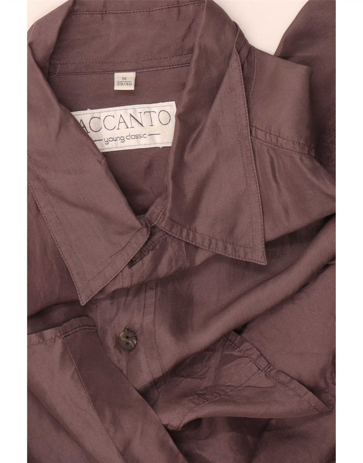 Accanto Camisa Manga Corta Hombre Talla 39/40 Gris Medio
