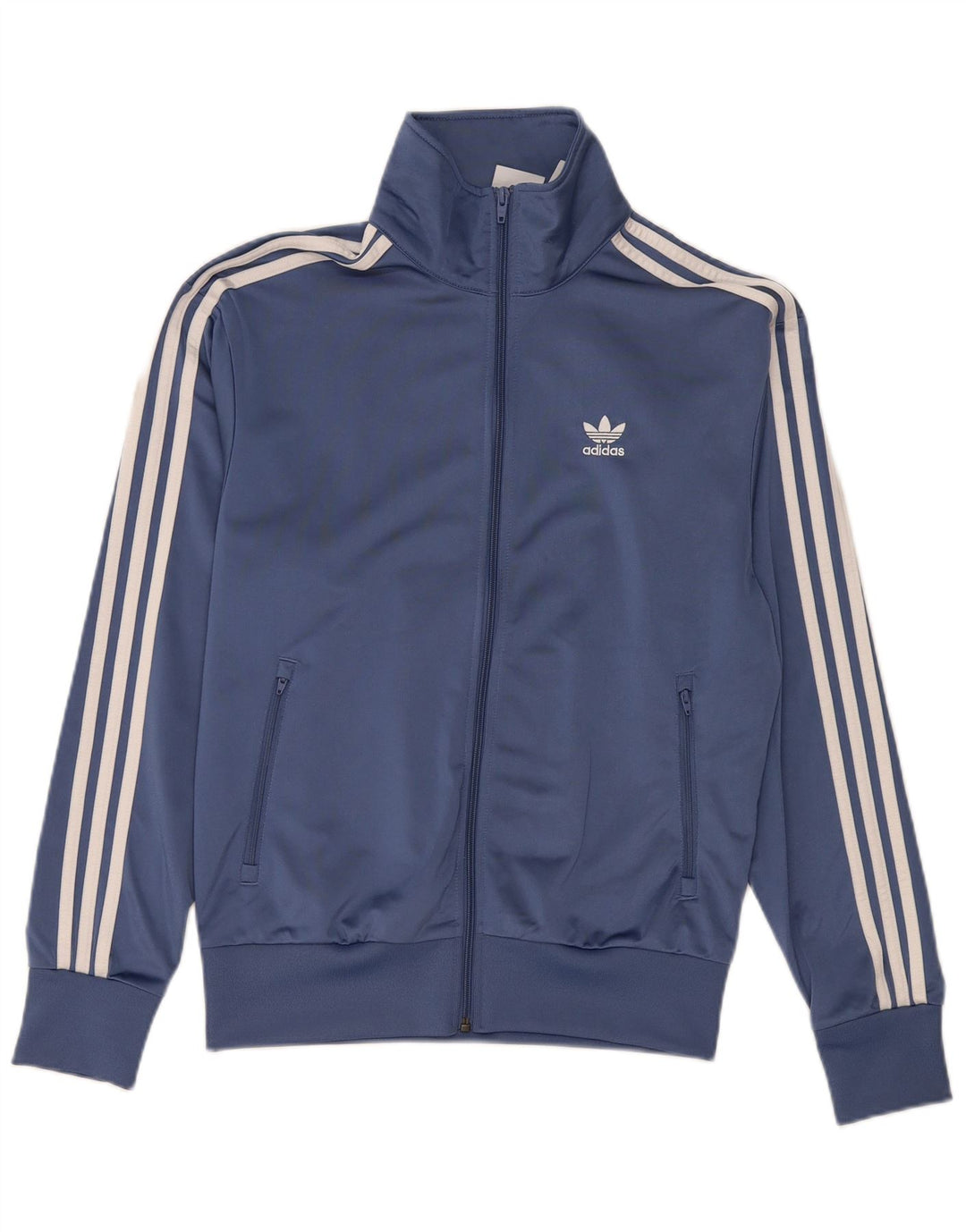 Adidas Hombre Chándal Top Chaqueta Pequeña Azul Poliéster