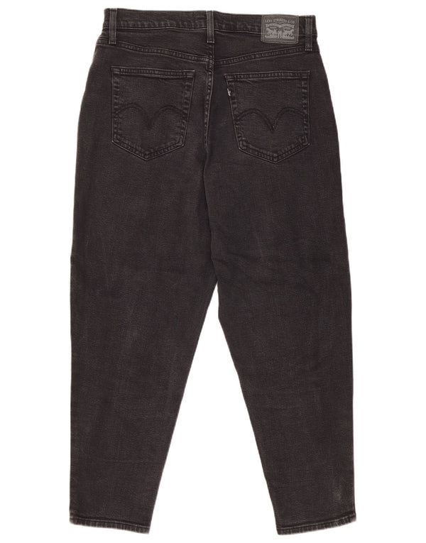 Levi's Mom Jean Vaqueros cónicos de cintura alta para mujer W30 L27 Algodón negro
