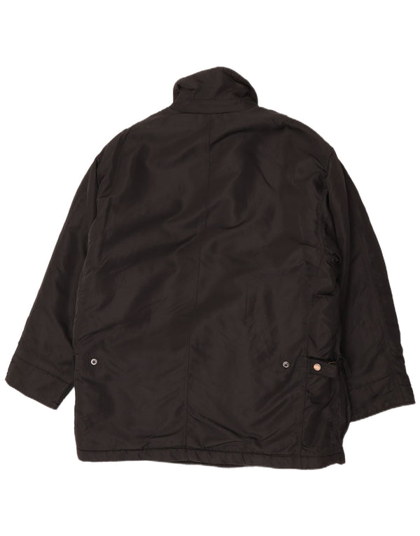 Hugo Boss Abrigo cortavientos para hombre EU 52 XL Poliamida negra
