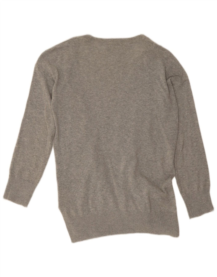 Marks & Spencer Suéter tipo cárdigan abierto para mujer UK 10 Small Grey