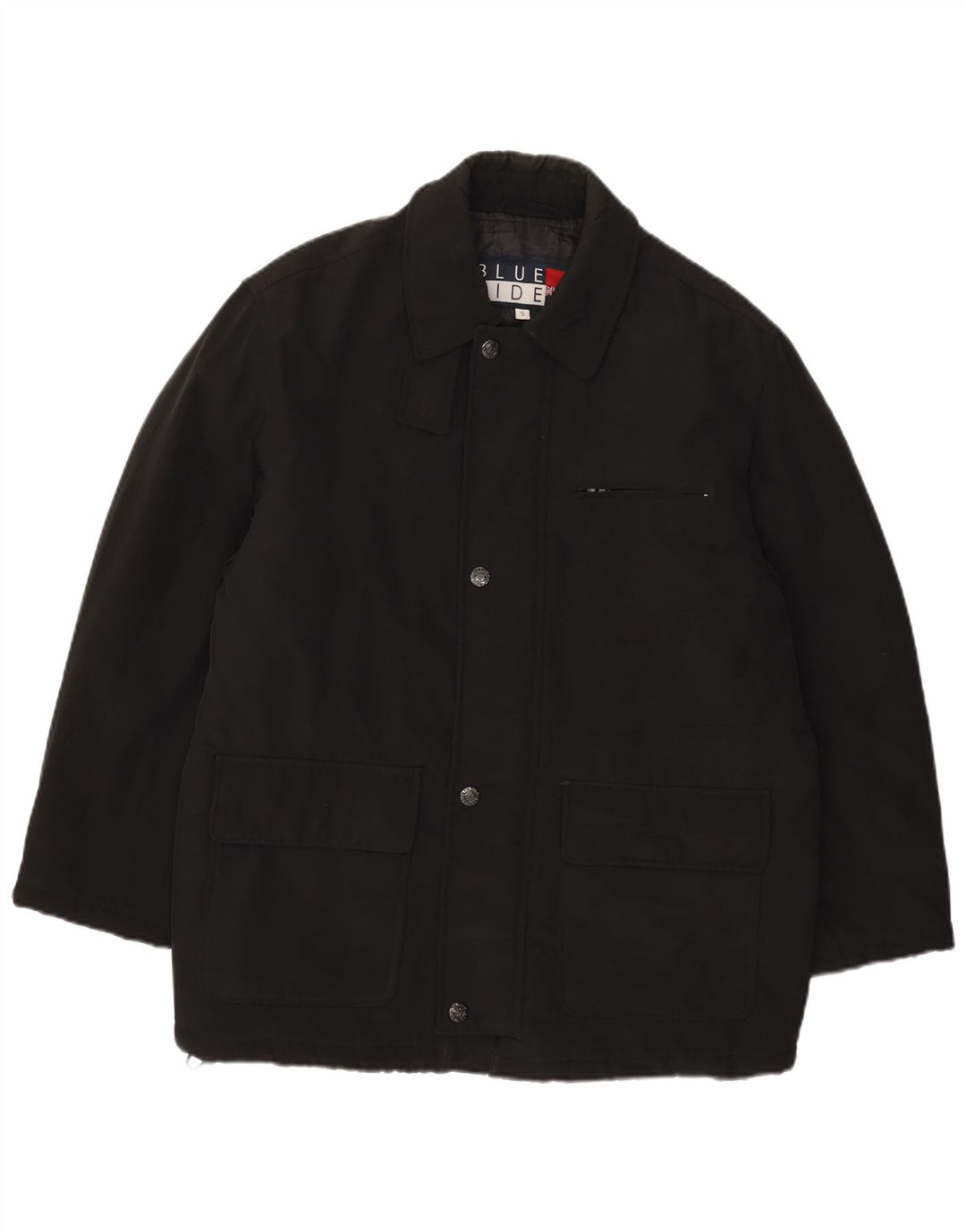 Chaqueta utilitaria de corte holgado para hombre Blue Side UK 36 Small Poliéster negro