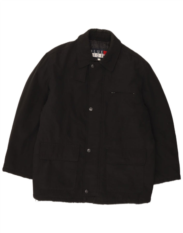 Chaqueta utilitaria de corte holgado para hombre Blue Side UK 36 Small Poliéster negro