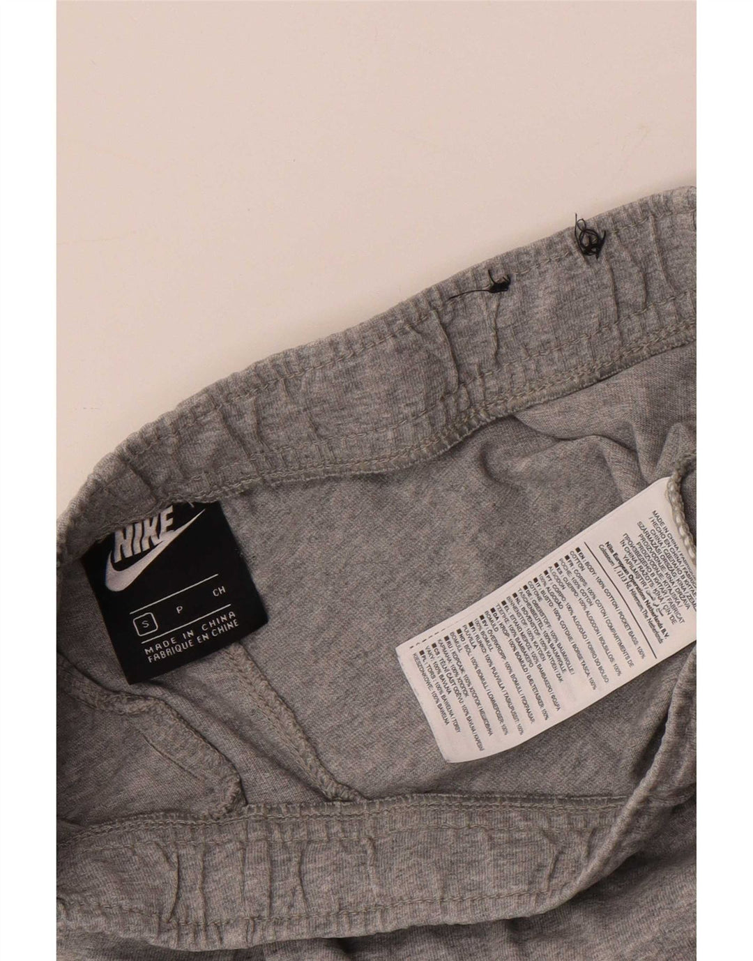 Nike - Pantalones cortos deportivos para hombre, talla pequeña, algodón gris