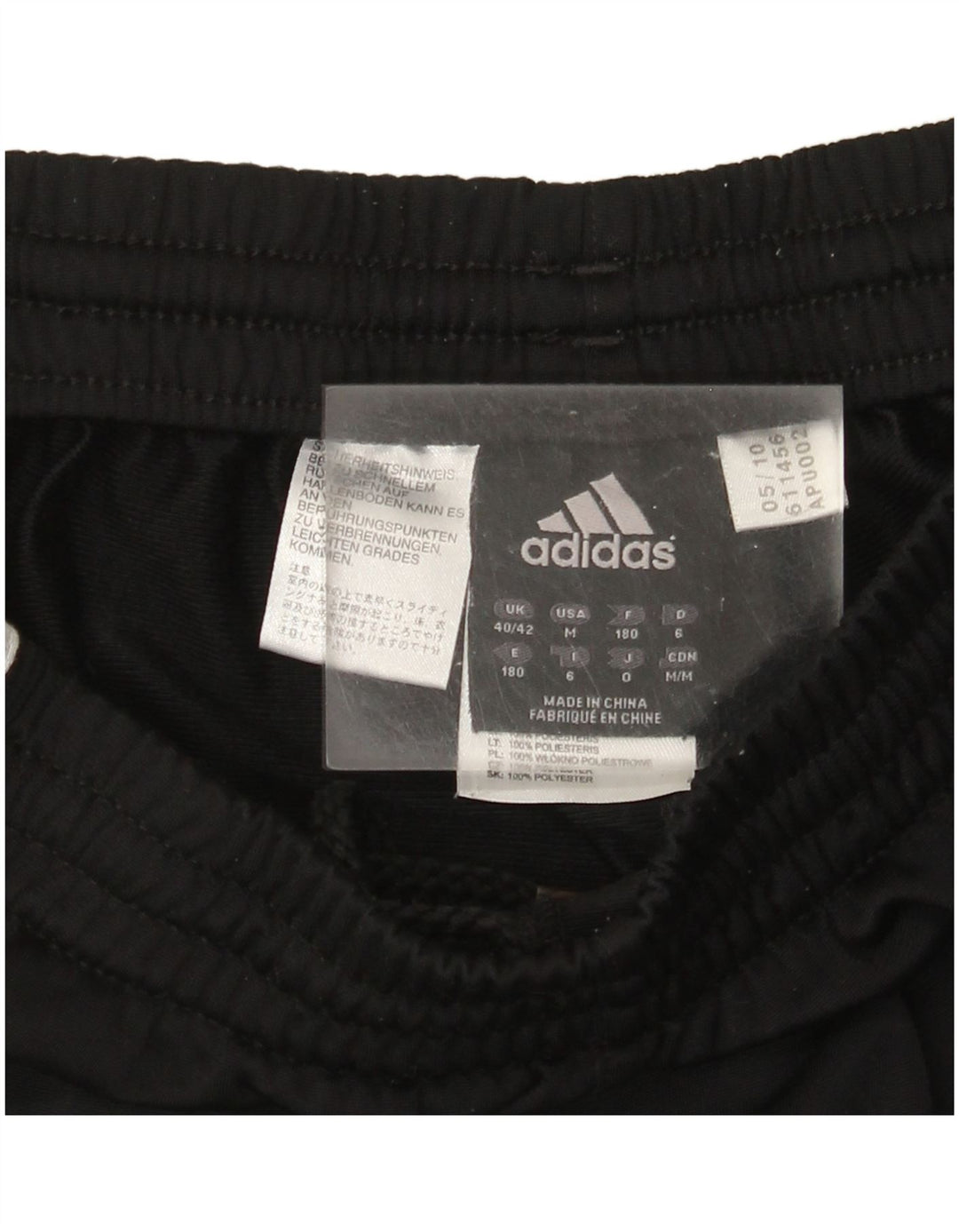 Adidas Pantalones de chándal para mujer Joggers UK 40/42 Medium Negro Poliéster