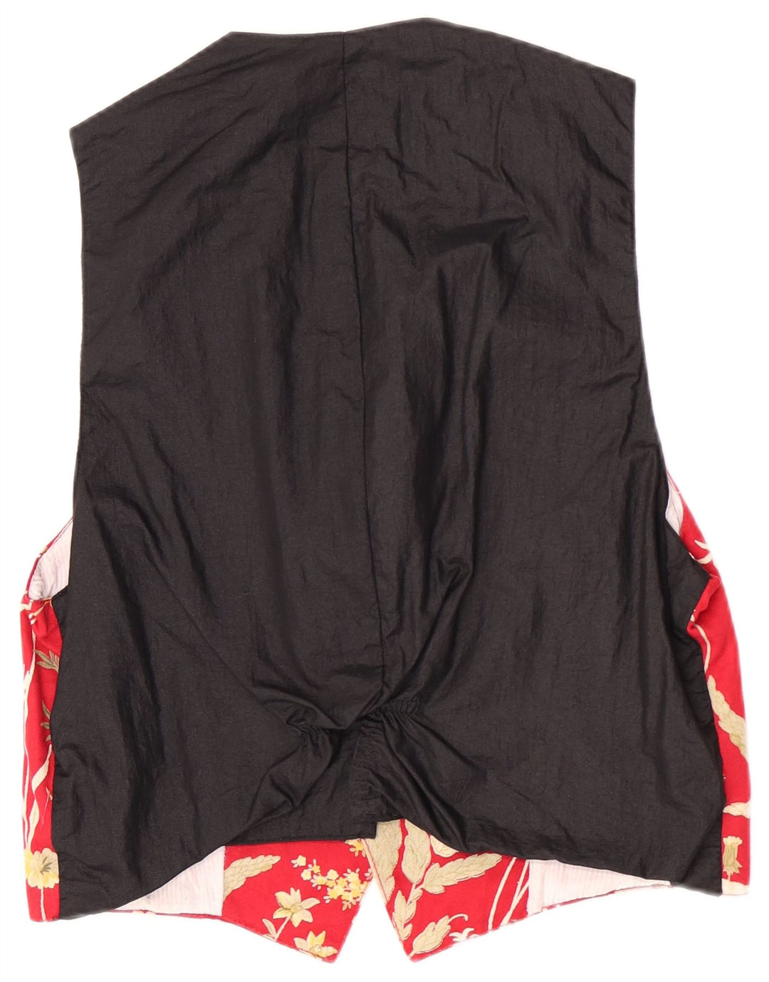Vintage hombres regular chaleco pequeño rojo floral