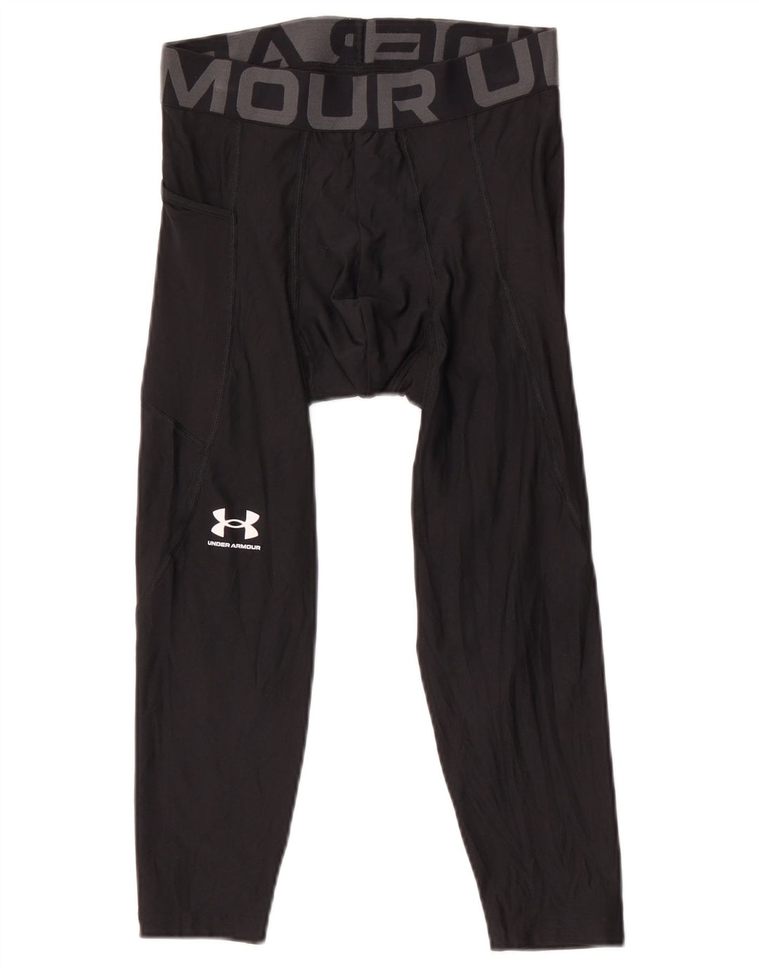 Under Armour Leggings Capri Heat Gear Graphic Hombre Negro Mediano