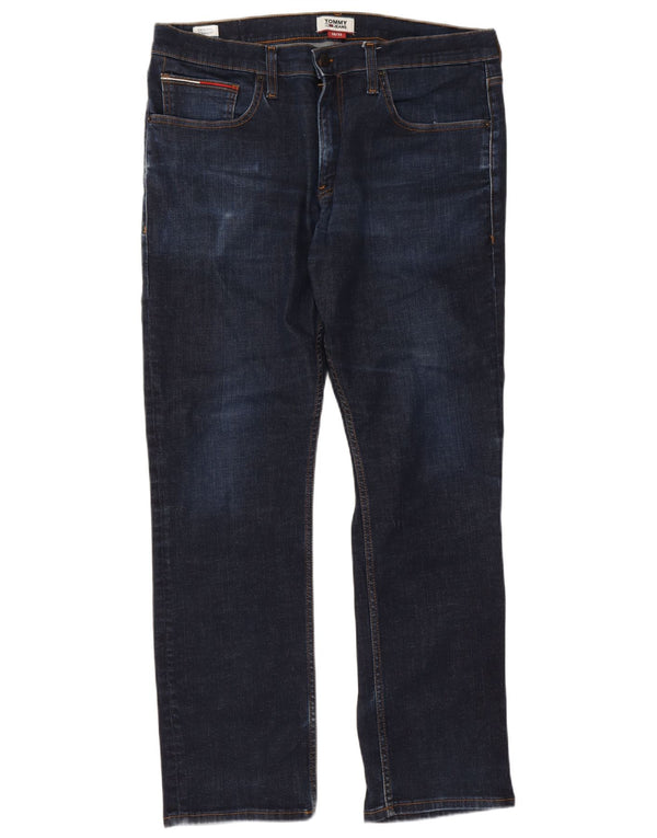 Tommy Hilfiger Vaqueros rectos para hombre W38 L32 Algodón azul marino