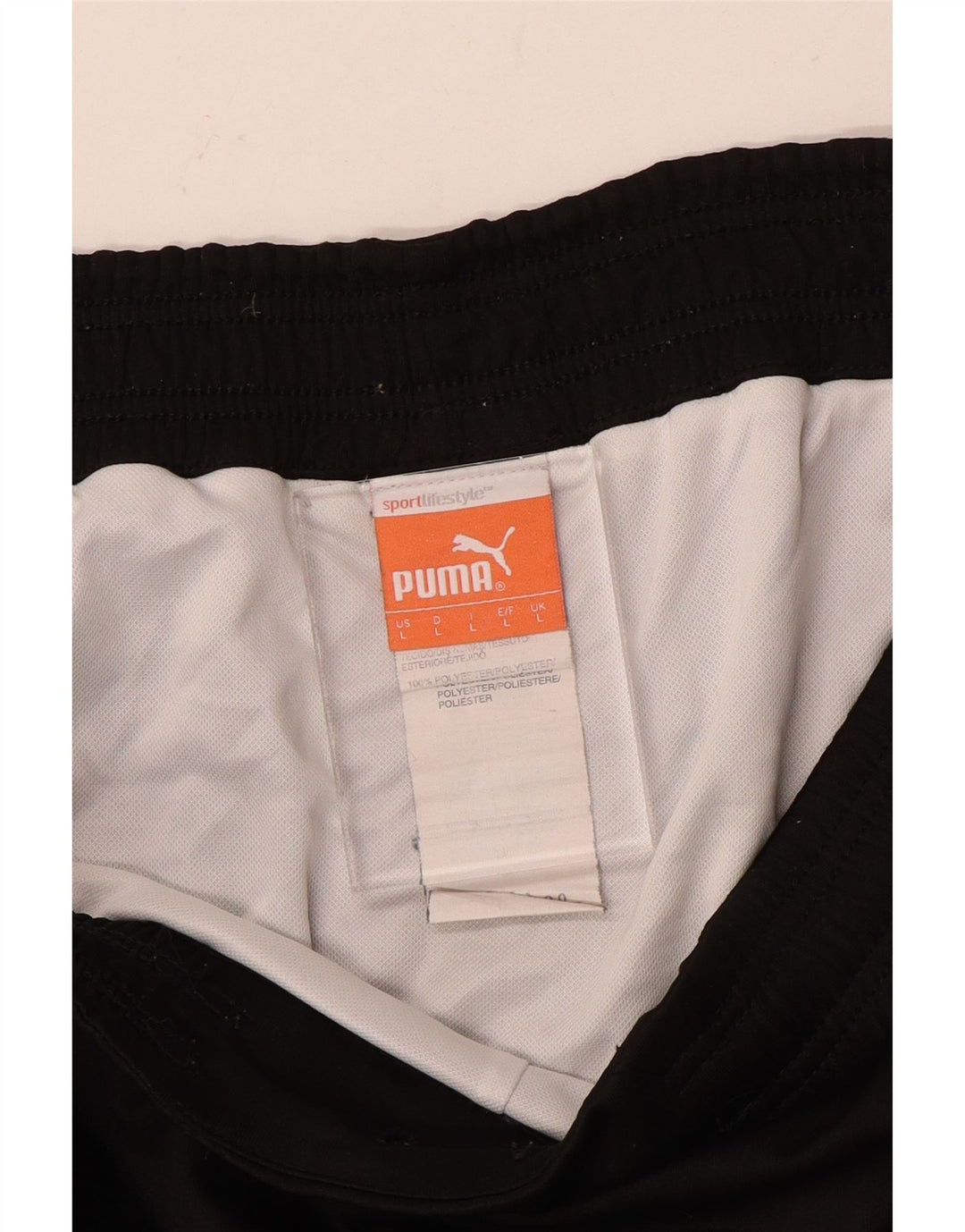 Puma Mens BVB Dortmund Graphic Sport Shorts Grande Poliéster Negro