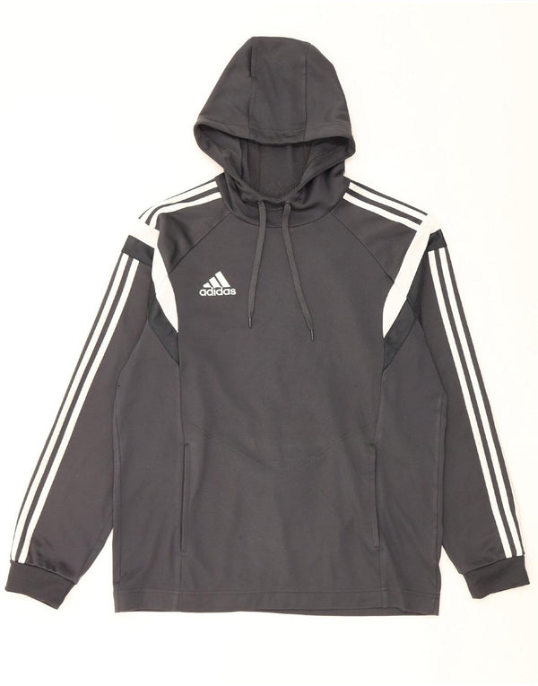 ADIDAS Hombre Sudadera con capucha Jumper Gris Medio Colorblock
