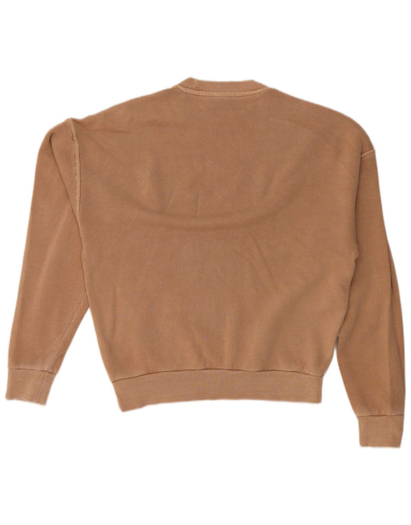 REEBOK Sudadera extragrande para mujer UK 4/6 XS Beige Algodón