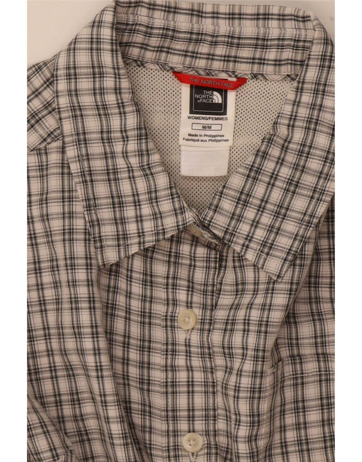 Camisa The North Face para mujer UK 44 Poliéster a cuadros gris medio