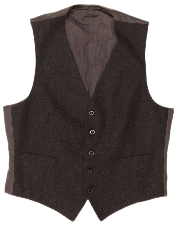 Chaleco vintage para hombre gris medio