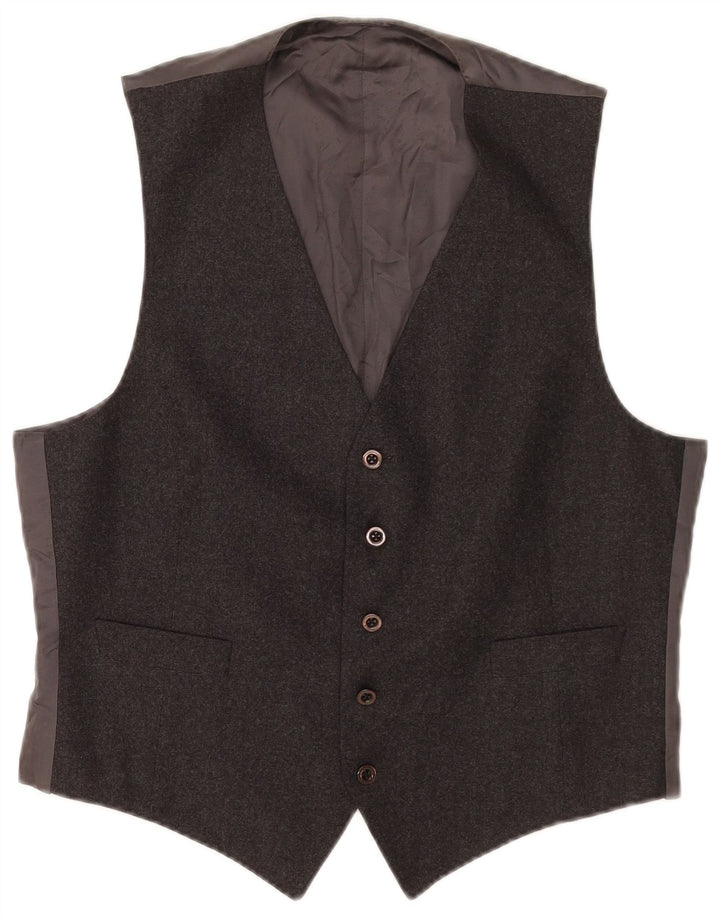 Chaleco vintage para hombre gris medio