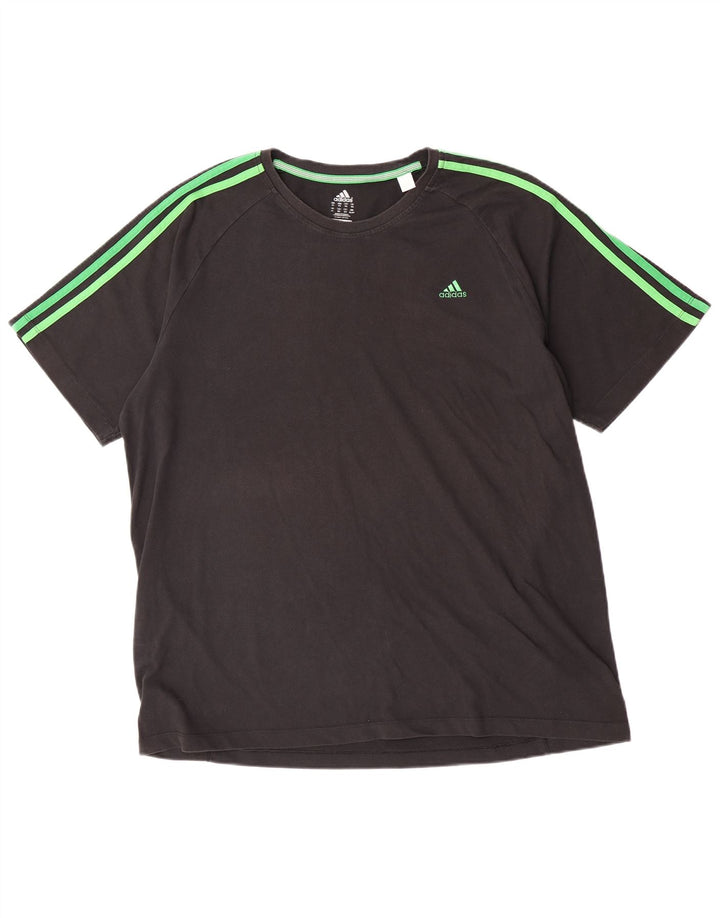 Adidas Mens Climalite Camiseta Top 2XL Gris Algodón
