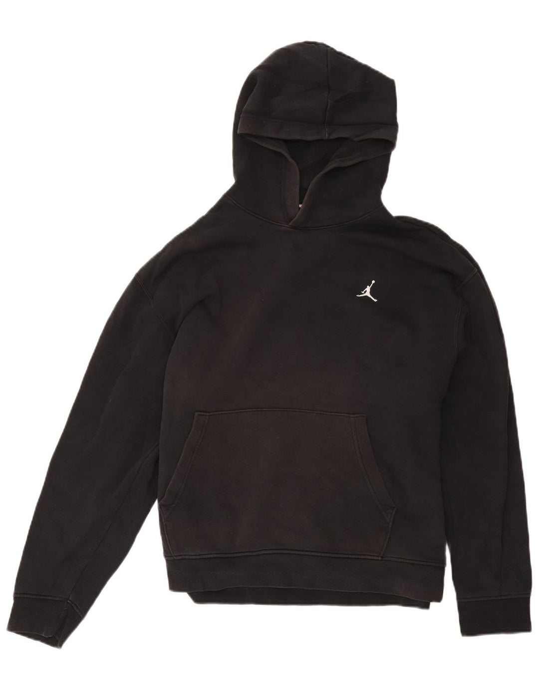 Jordan - Sudadera con capucha para hombre, talla grande, algodón negro
