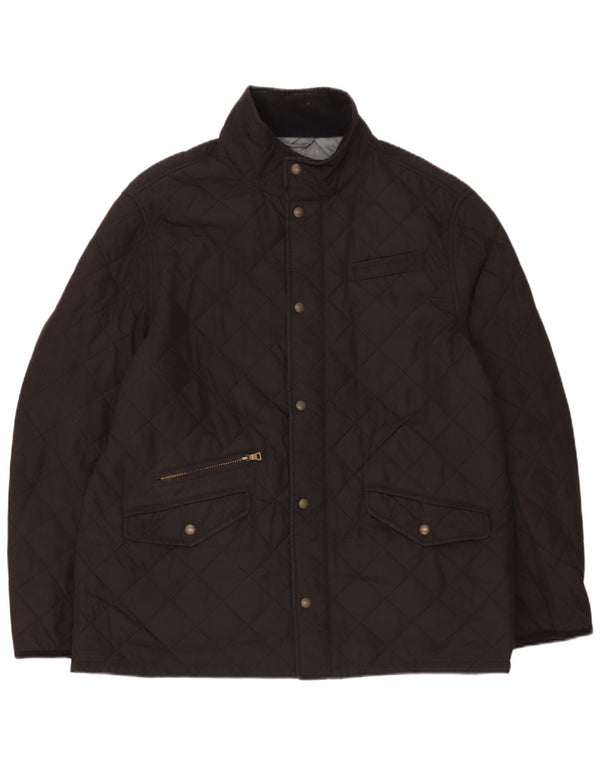 Marks & Spencer Chaqueta acolchada para hombre UK 42 XL Poliéster negro