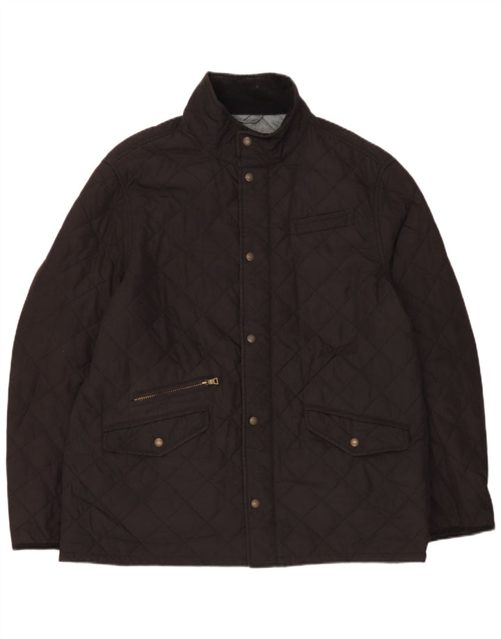 Marks & Spencer Chaqueta acolchada para hombre UK 42 XL Poliéster negro
