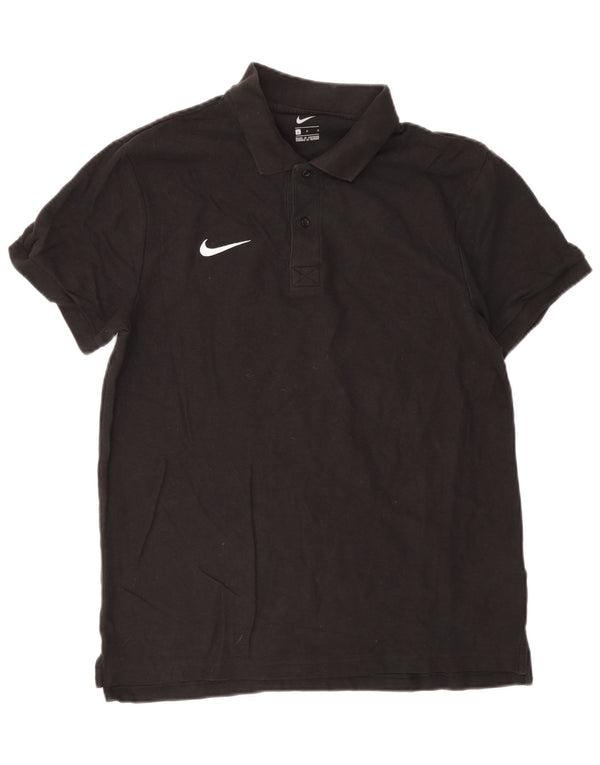 Polo Nike Hombre Grande Negro Algodón
