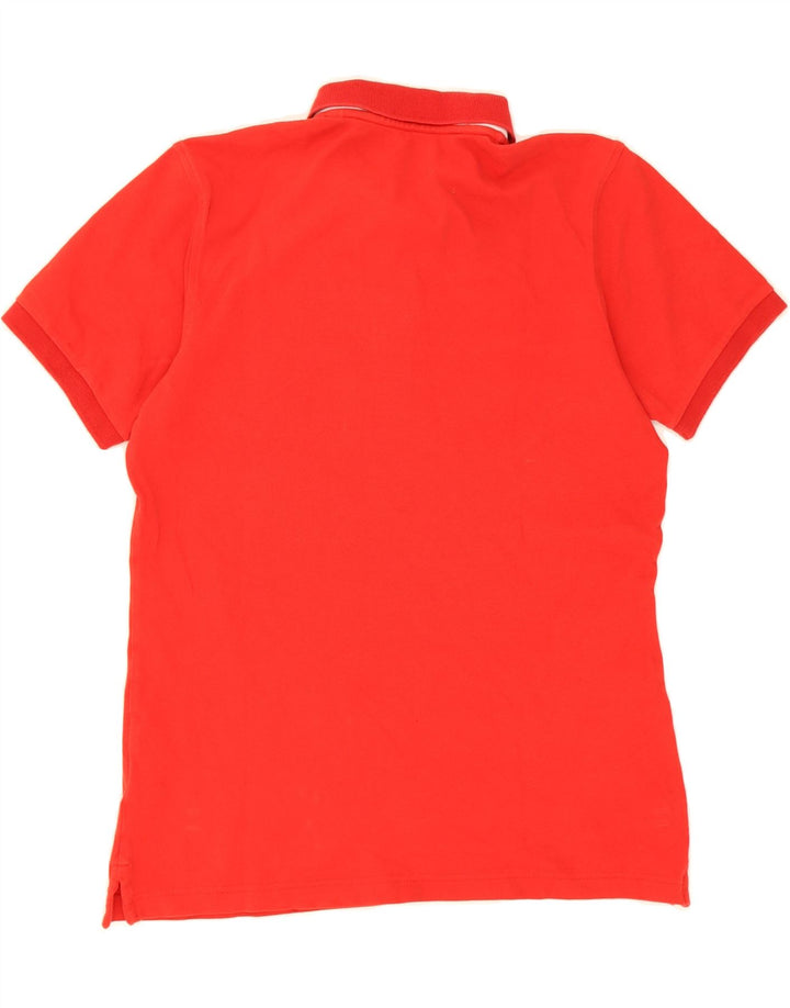 FAY Womens Polo Shirt UK 14 Large Red Cotton Vintage Fay and Second-Hand Fay from Messina Hembry 