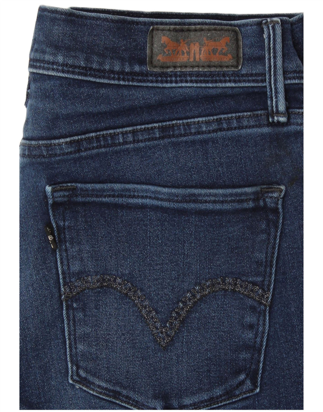LEVI'S Vaqueros Rectos Mujer W32 L30 Azul Marino