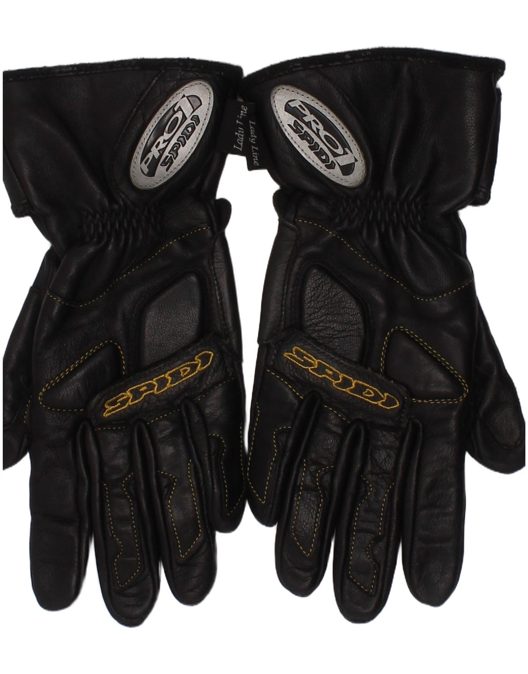 Spidi Mujer Lady Line Biker Guantes De Cuero Medianos Negros Moto