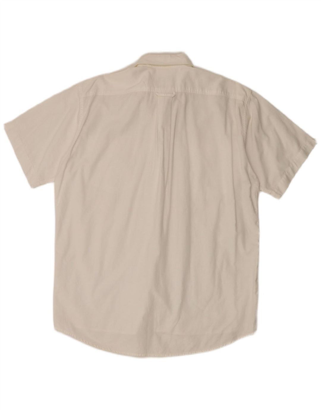 Camisa Lacoste Hombre Manga Corta Talla 40 Mediana Algodón Blanco