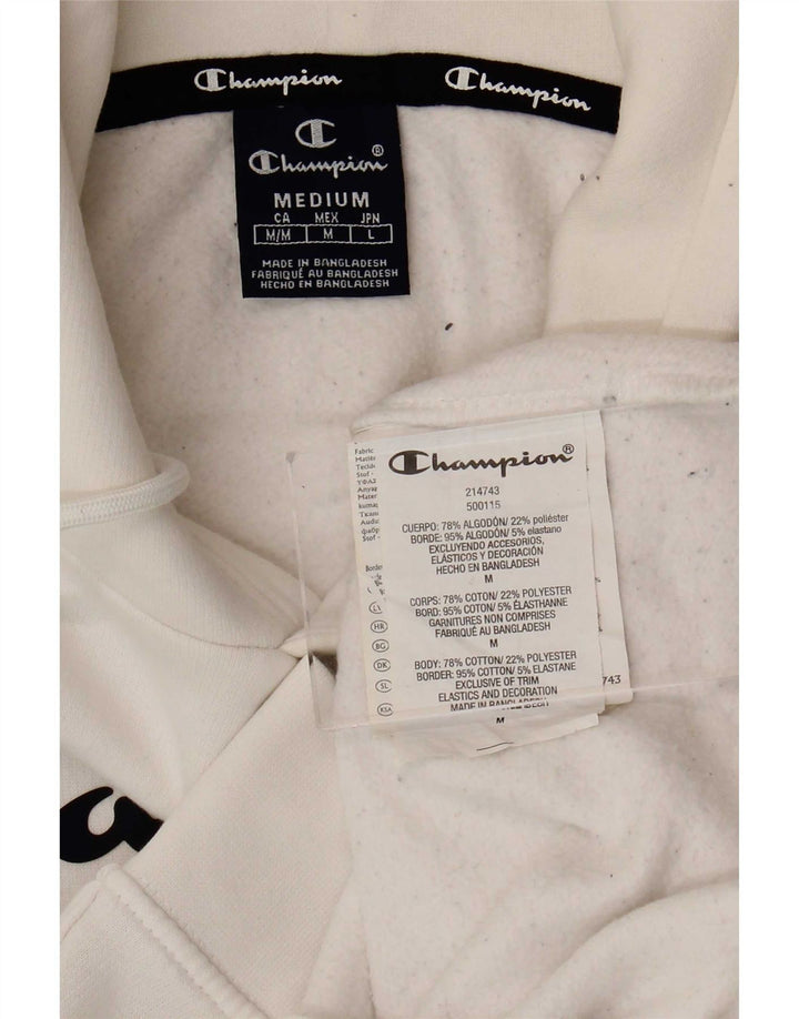 Champion Sudadera Con Capucha Gráfica De Algodón Blanco Medio Para Hombre