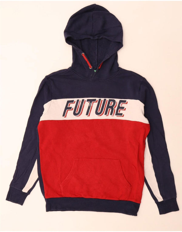 Benetton Jersey con capucha para niño 13-14 años 3XL Multicolor Colorblock