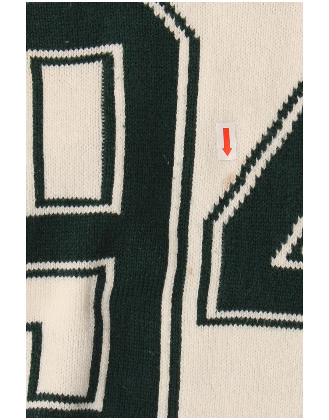 HOLLISTER Suéter tipo jersey cuadrado extragrande con cuello redondo para mujer UK 6 XS Off White