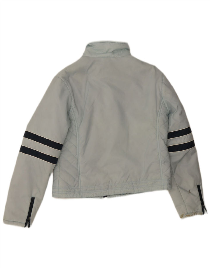 CLOCK HOUSE Chaqueta acolchada para mujer UK 46 Grande Azul Colorblock Poliéster