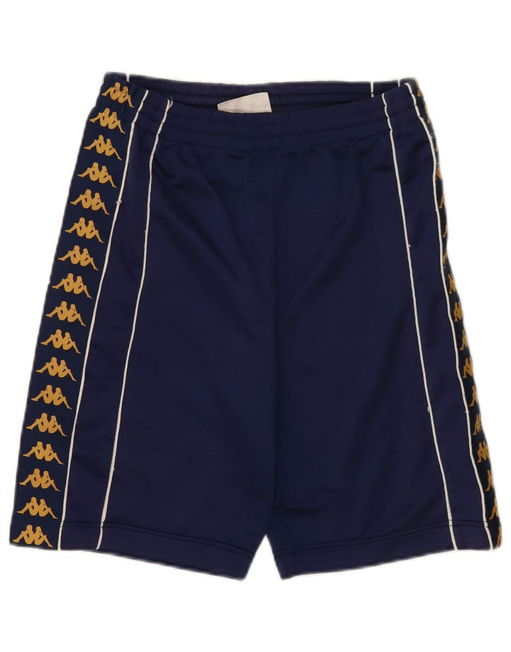 Kappa Mens Graphic Sport Shorts Small Azul Marino Poliéster